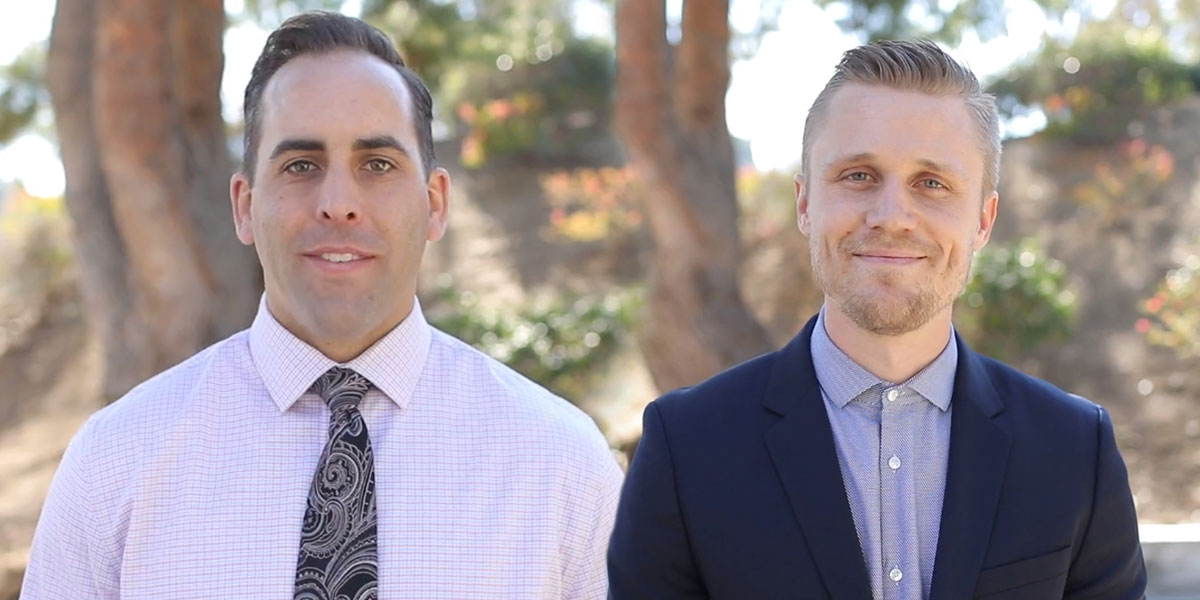 Chris Sommers MBA '19 and Michael Simons MBA '19